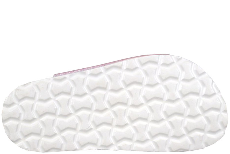 ZIGZAG MESSINA SLIPPERS I REGNBUEFARVET PU MED GLIMMER