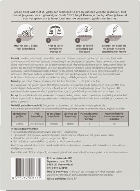 Pokon mosbestrijding 875 gr