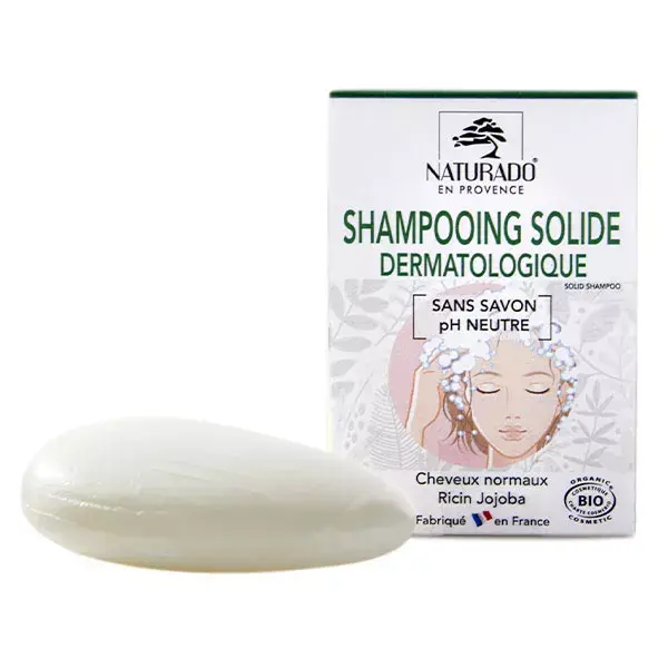 Shampoo sólido dermatológico orgânico Naturado 75g