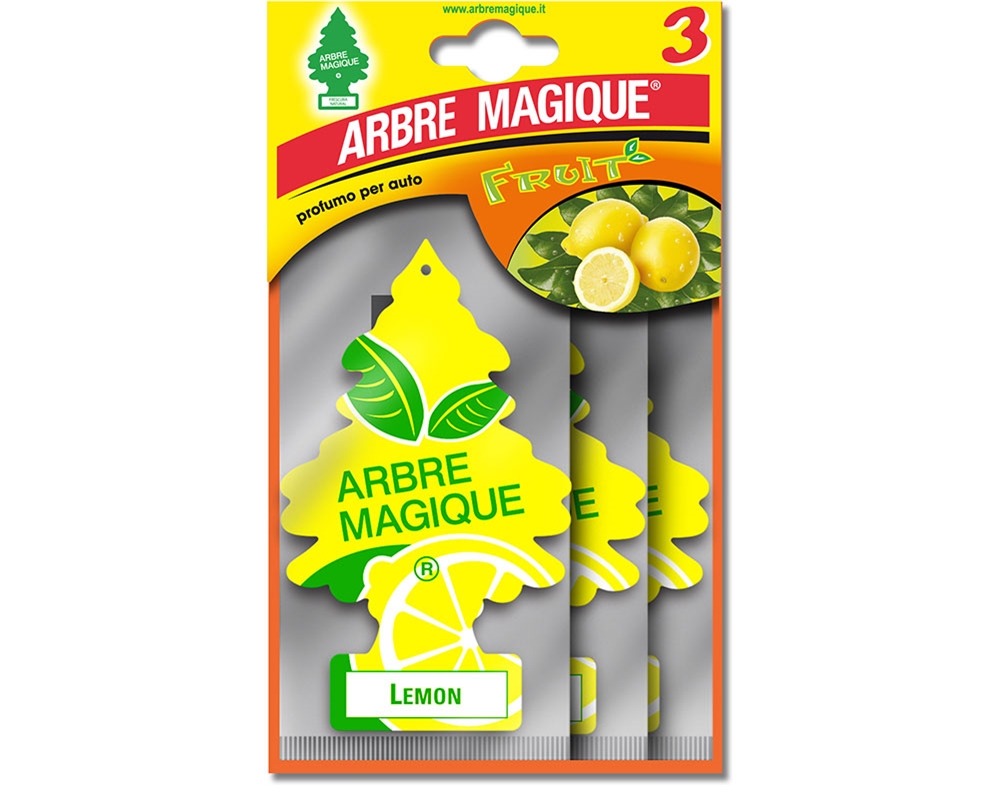 AMBIENTADOR AUTOMÓVEL ARBRE MAGIQUE LIMÃO PACK 3 UNIDADES