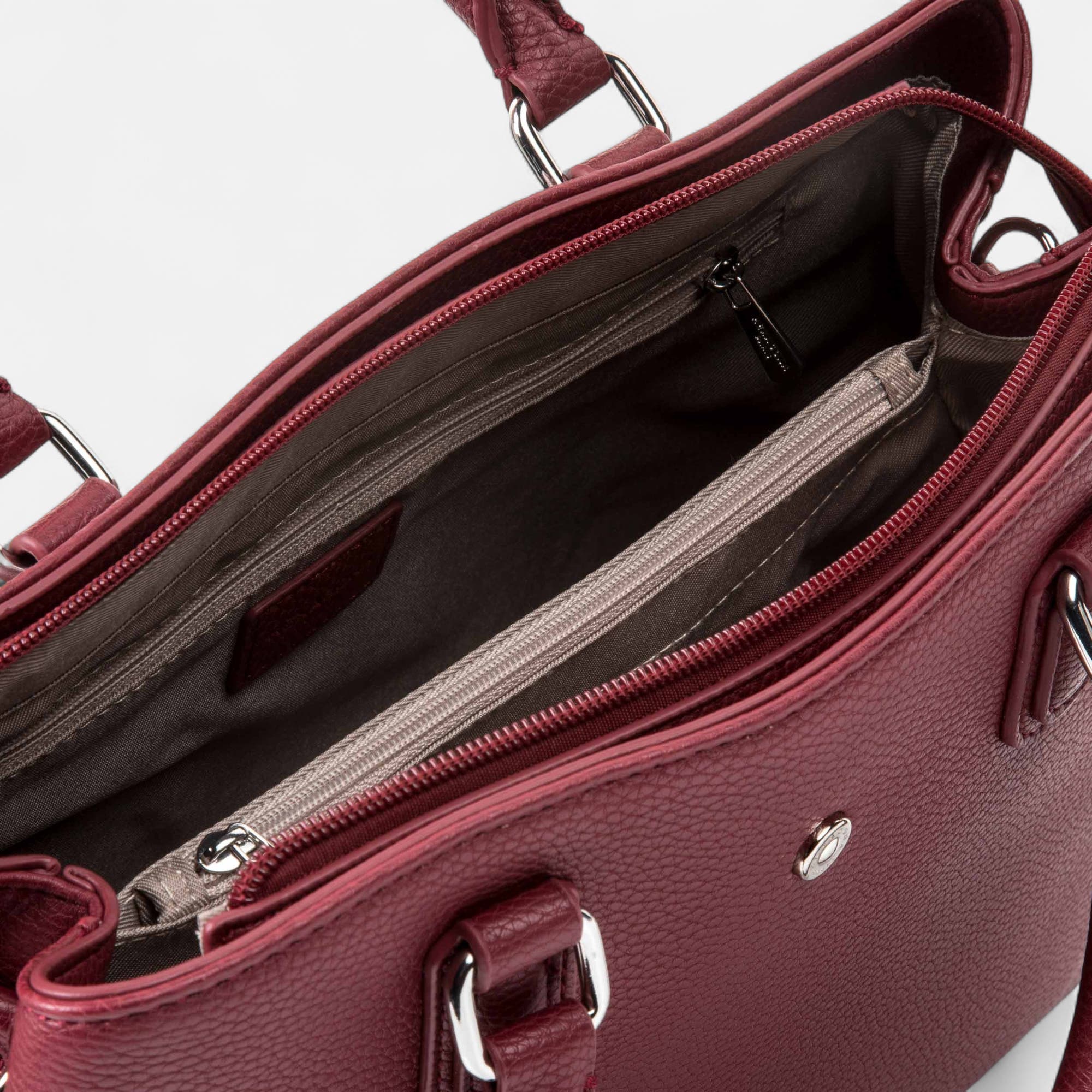 Sac à main bordeaux