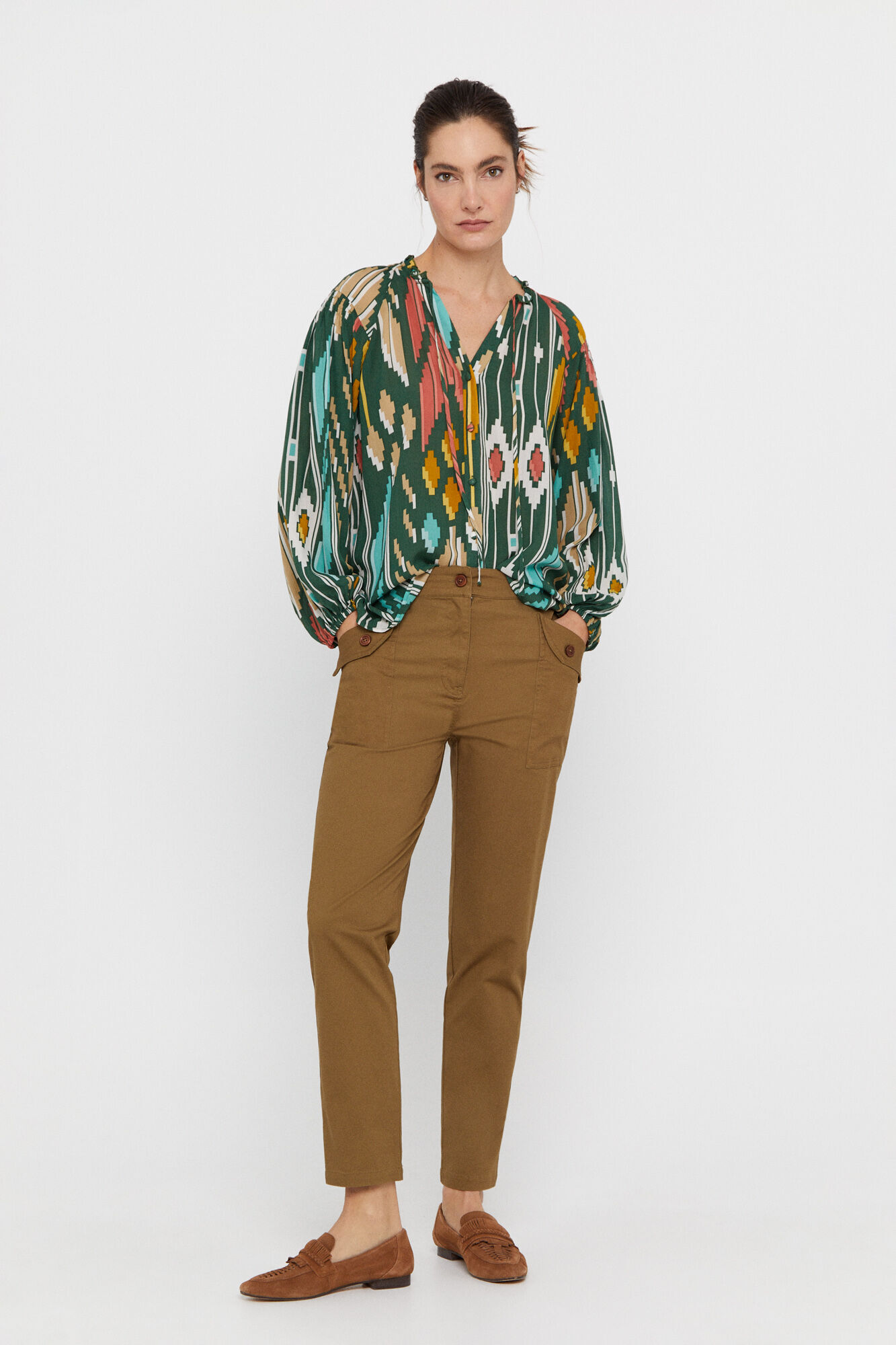 Camisa estampada - Estampa verde