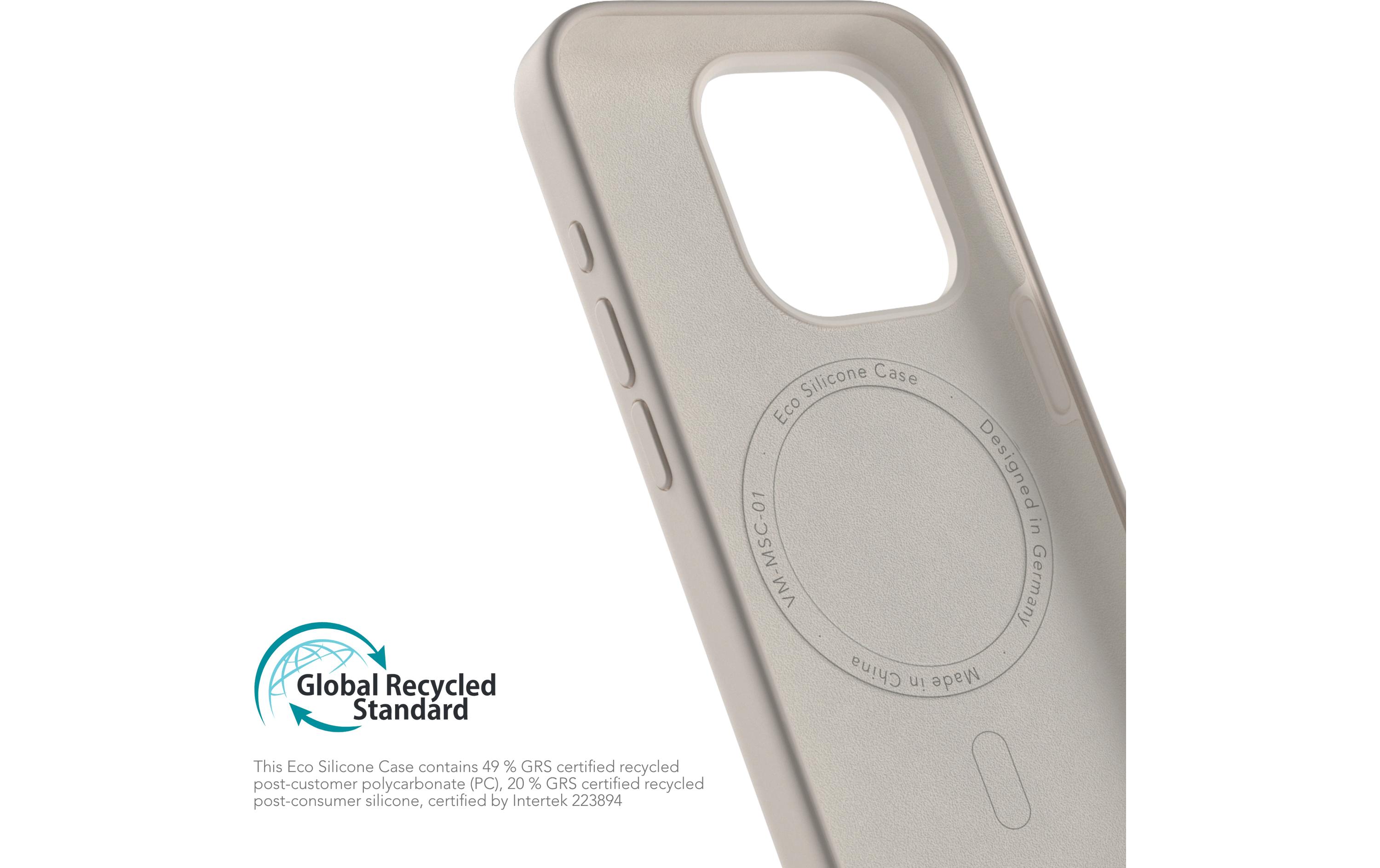 Back Cover Eco Silicone iPhone 15 Pro CreamSilicone Backcover für das Apple iPhone 15 Pro