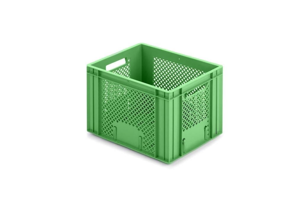PROREGAL Euro Container Fruit- en Groentebox HxBxD 27,2 x 30 x 40 cm 26 Liter Groene Fruit- en Groentekrat Fruitmand Transportbox