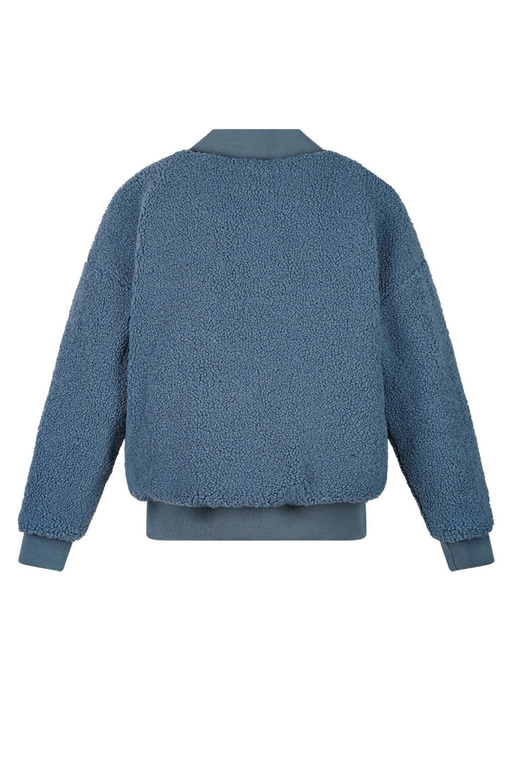 NoBell’ teddy reversible bomberjack blauw
