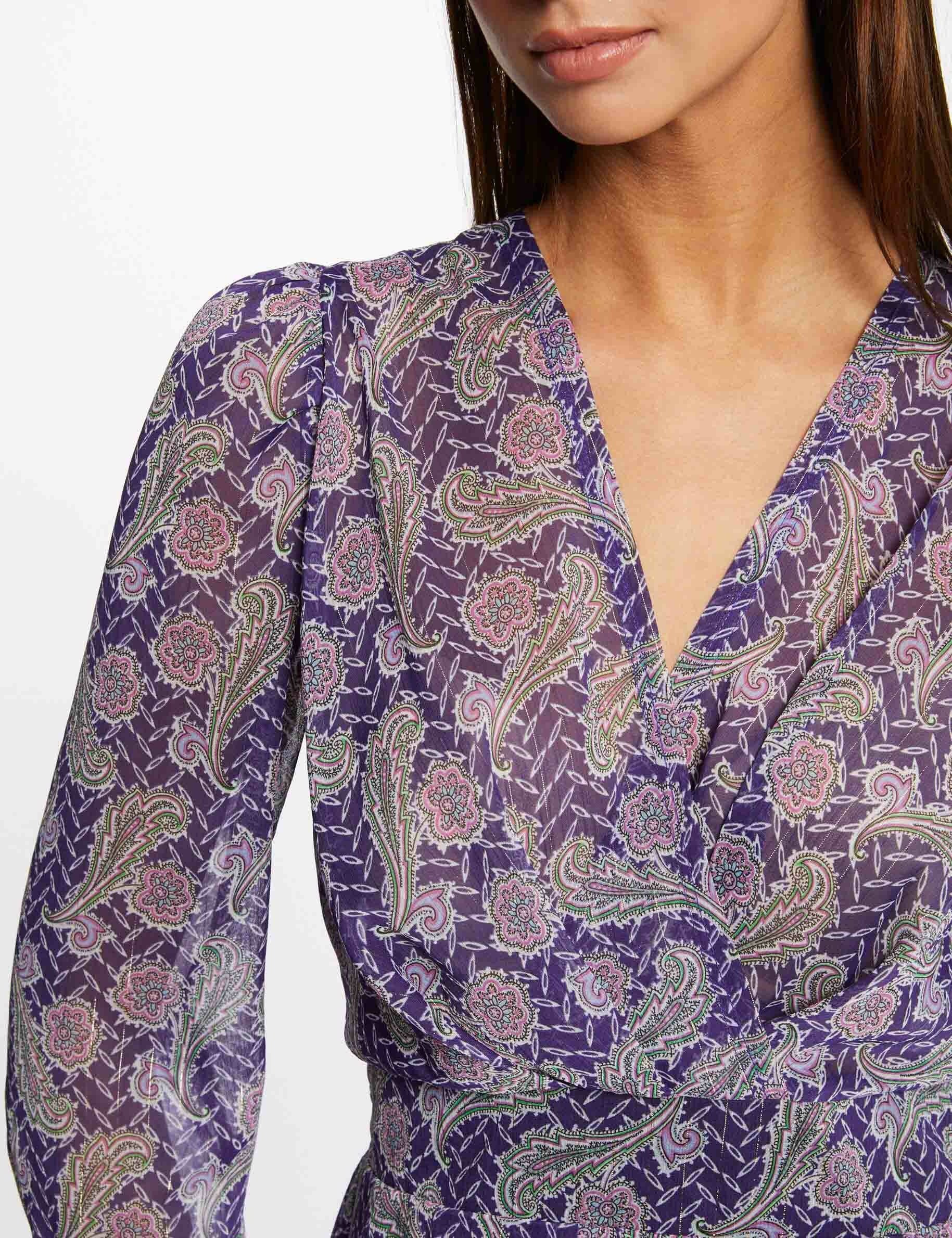 Robe trapèze imprimé cachemire multico femme - multico