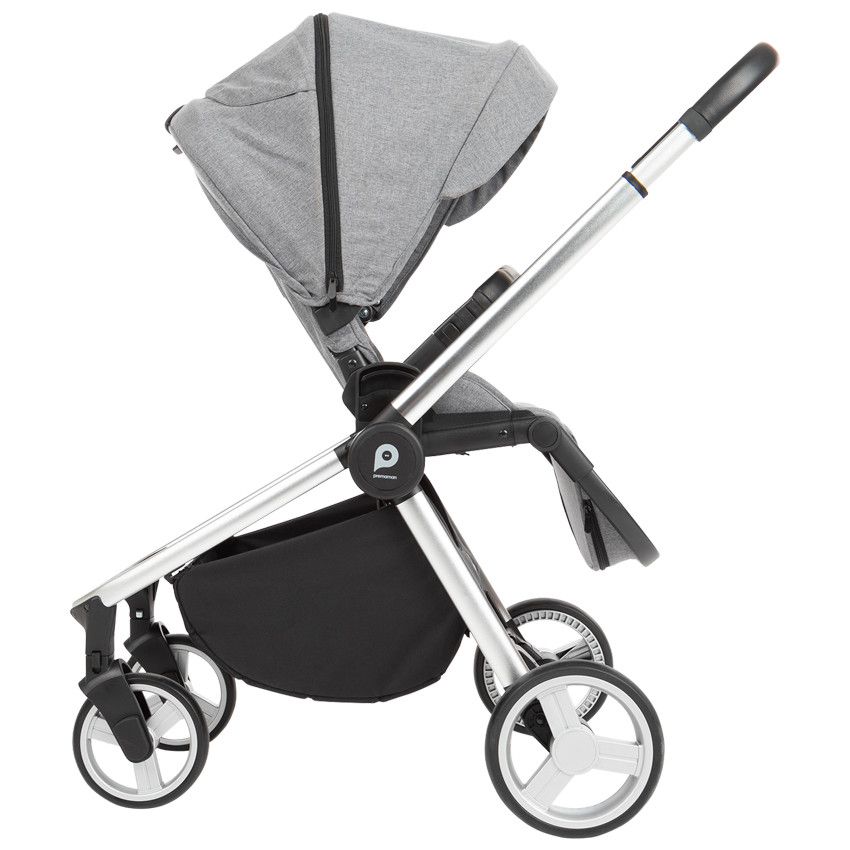 Poussette trio Tessa - Gris chiné - Ecru
