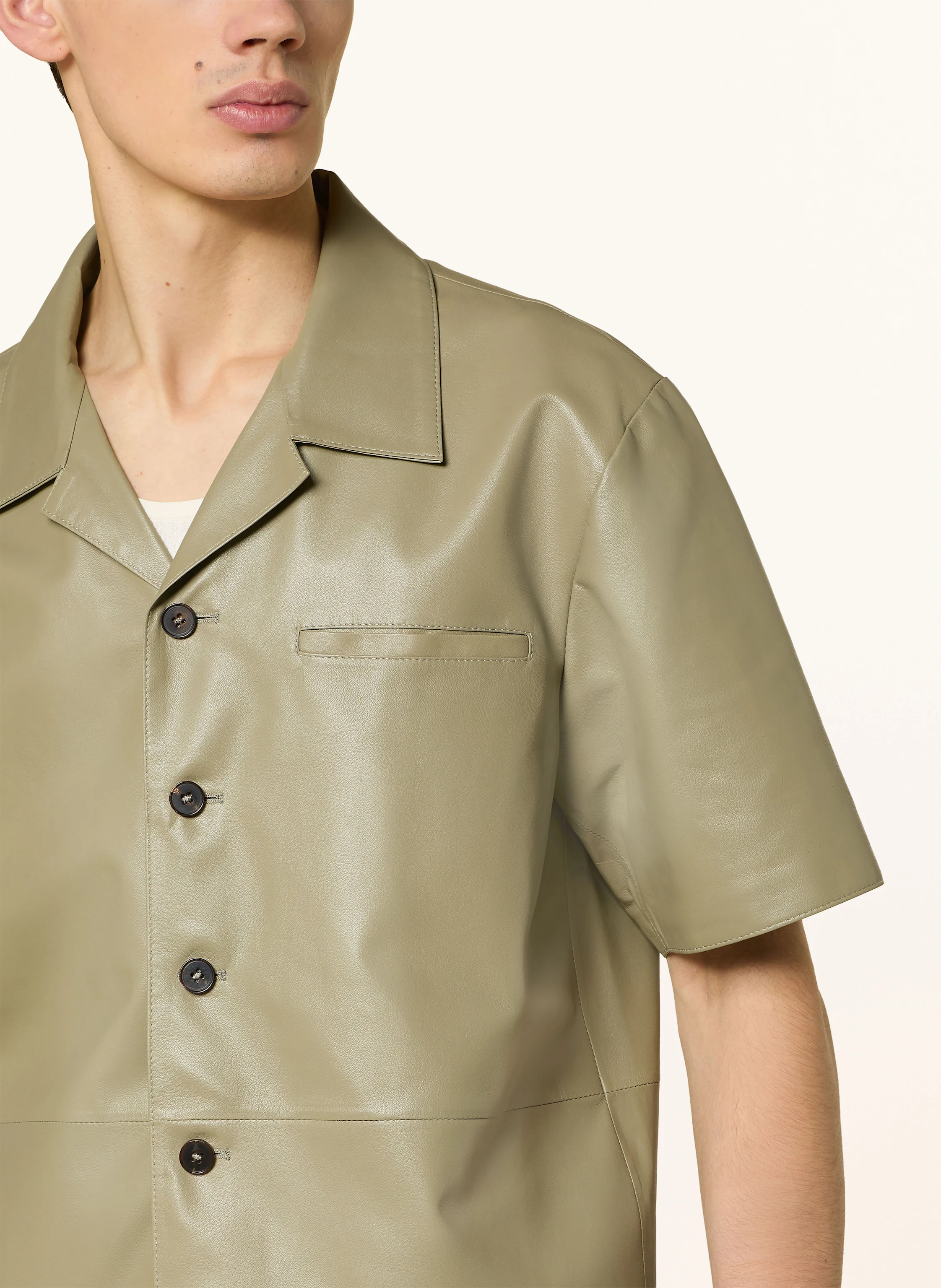ARMA Resorthemd CAVE Comfort Fit aus Leder