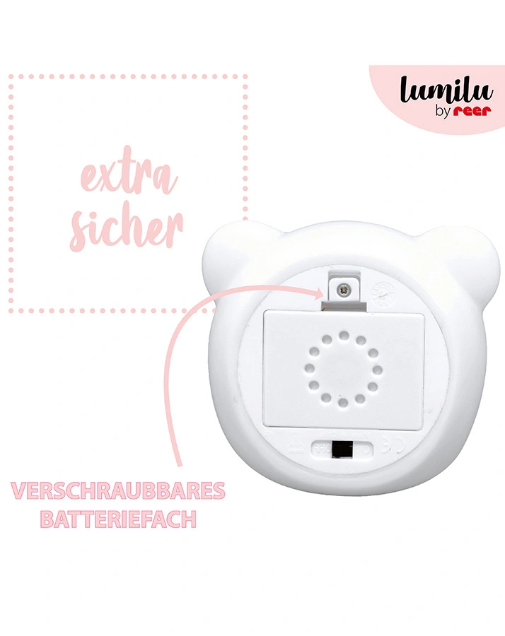 Nachtlicht LUMILU - BEAR (9x6,8x9) in weiß