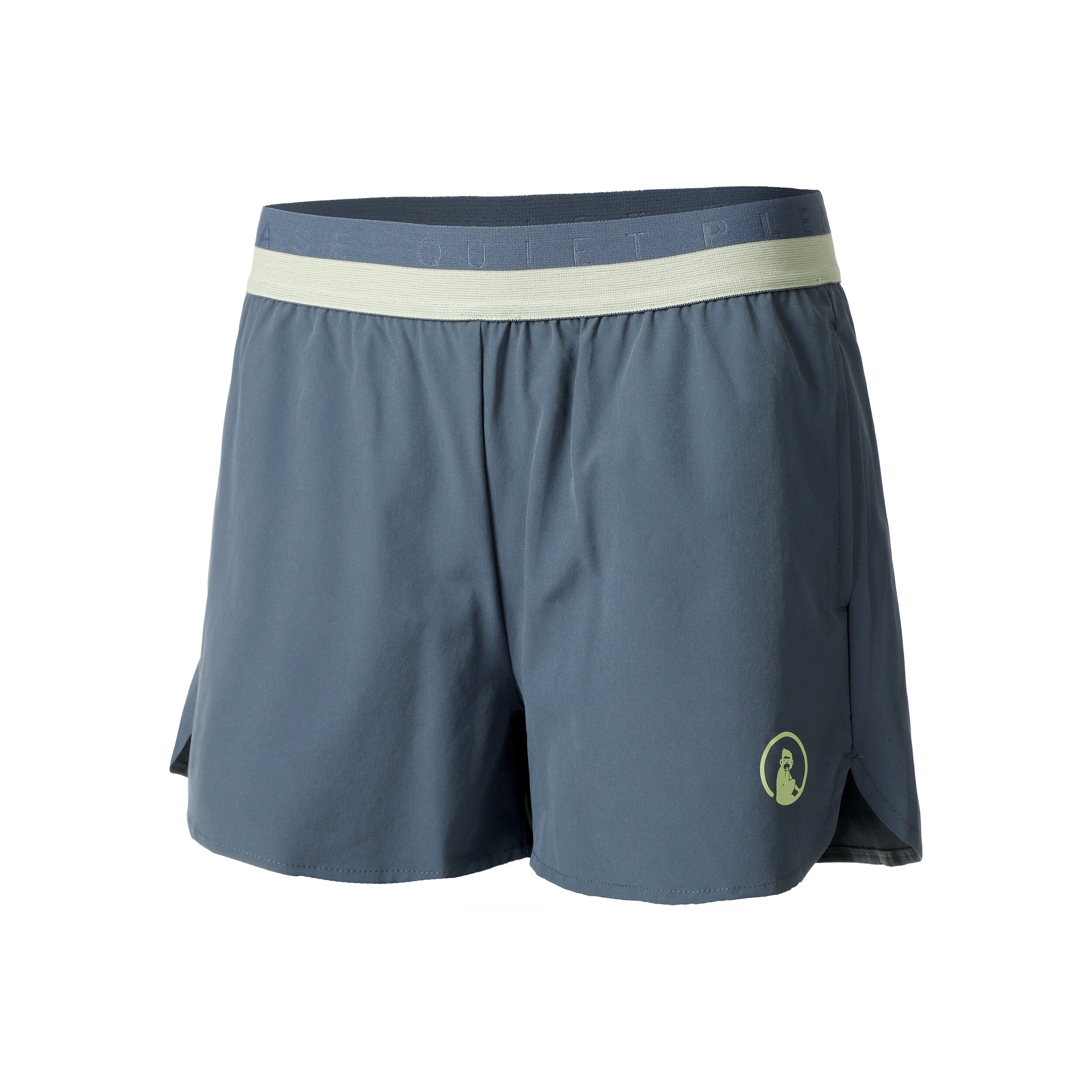 Quiet Please Perspectives Match Shorts Femmes - Bleu