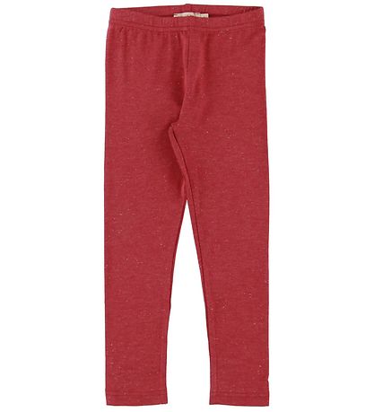 MarMar X-Mas Leggings - Lisa - Rot m. Goldglitzer