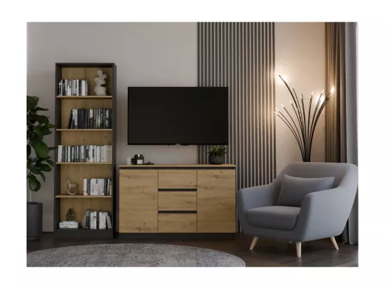 Malwa 2D3S/BA Commode ARTISAN EN ANTRACITE