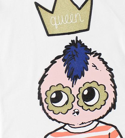 Fendi Kids T-Shirt - Weiß m. FendiRumi/Goldkrone