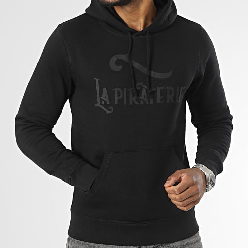 Sweat Capuche Logo Noir Noir