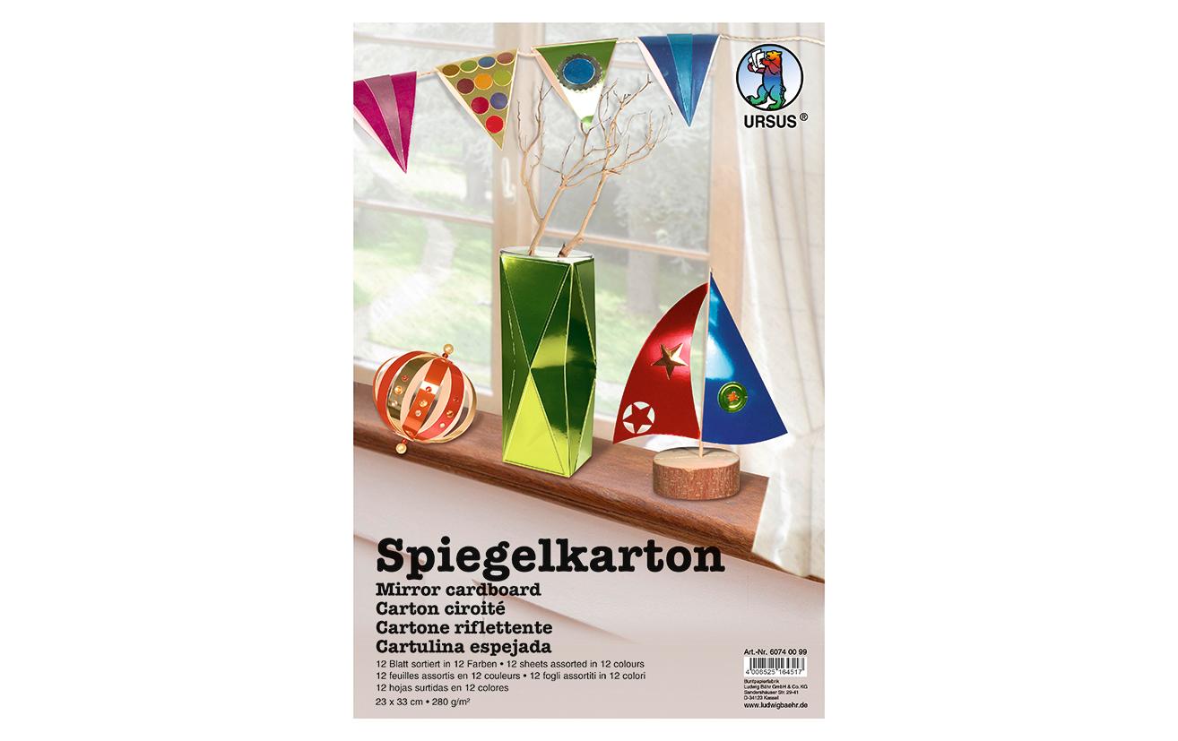 Bastelpapier Spiegelkarton 280 g/m2 23 x 33 cmBastelpapier