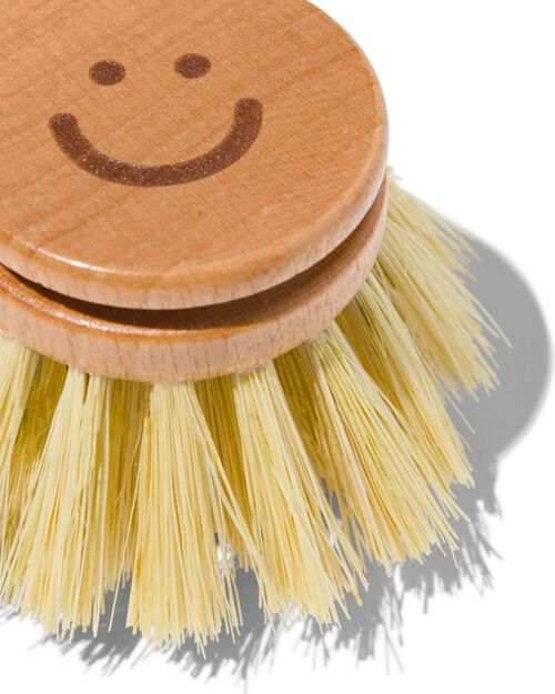 brosse vaisselle avec tête indépendante rose