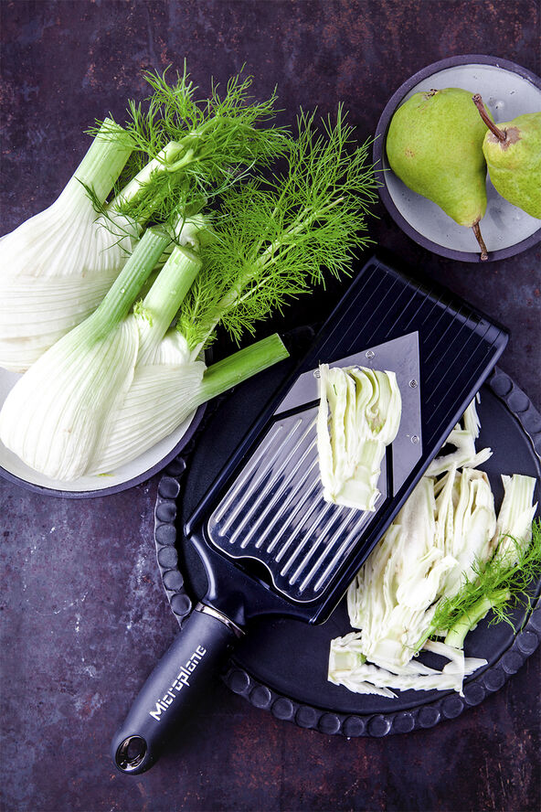 Microplane Mandolin til Julienne & Skiver Sort