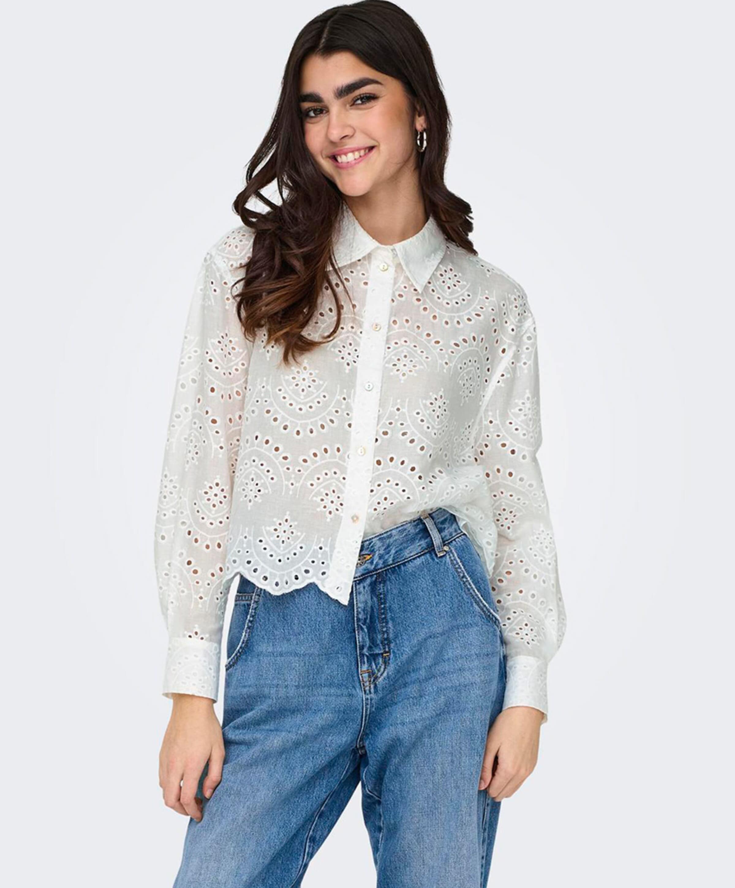 Only Dames blouse ecru