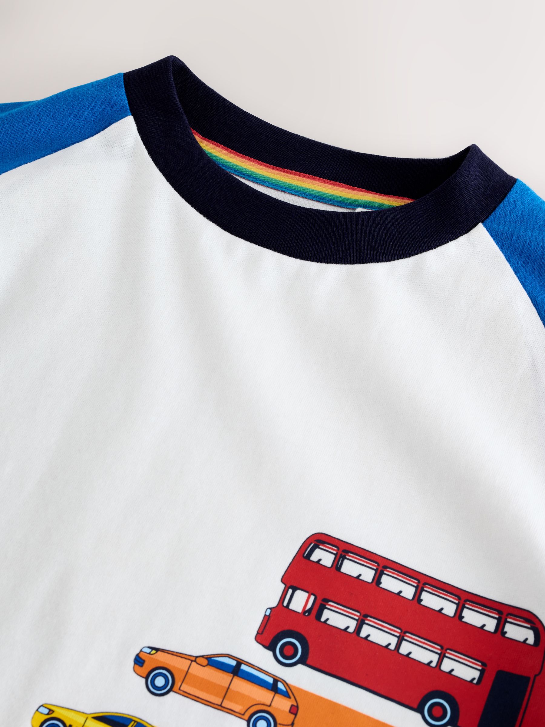 Little Bird by Jools Oliver - Raglan T-shirt met regenboog en lange mouwen