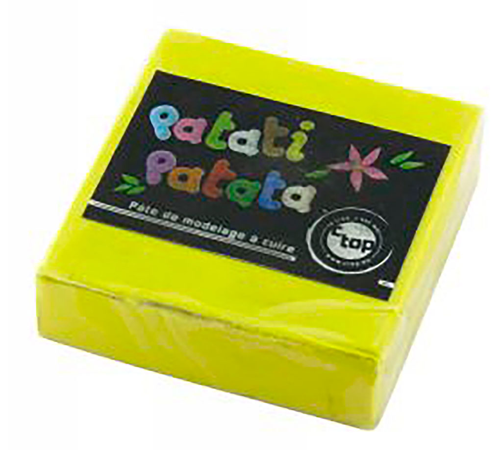 Pâte de modelage à cuire jaune 50g