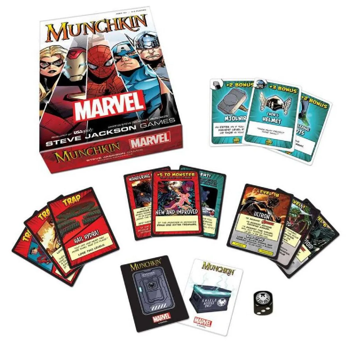 USAopoly Munchkin Marvel *Anglais*