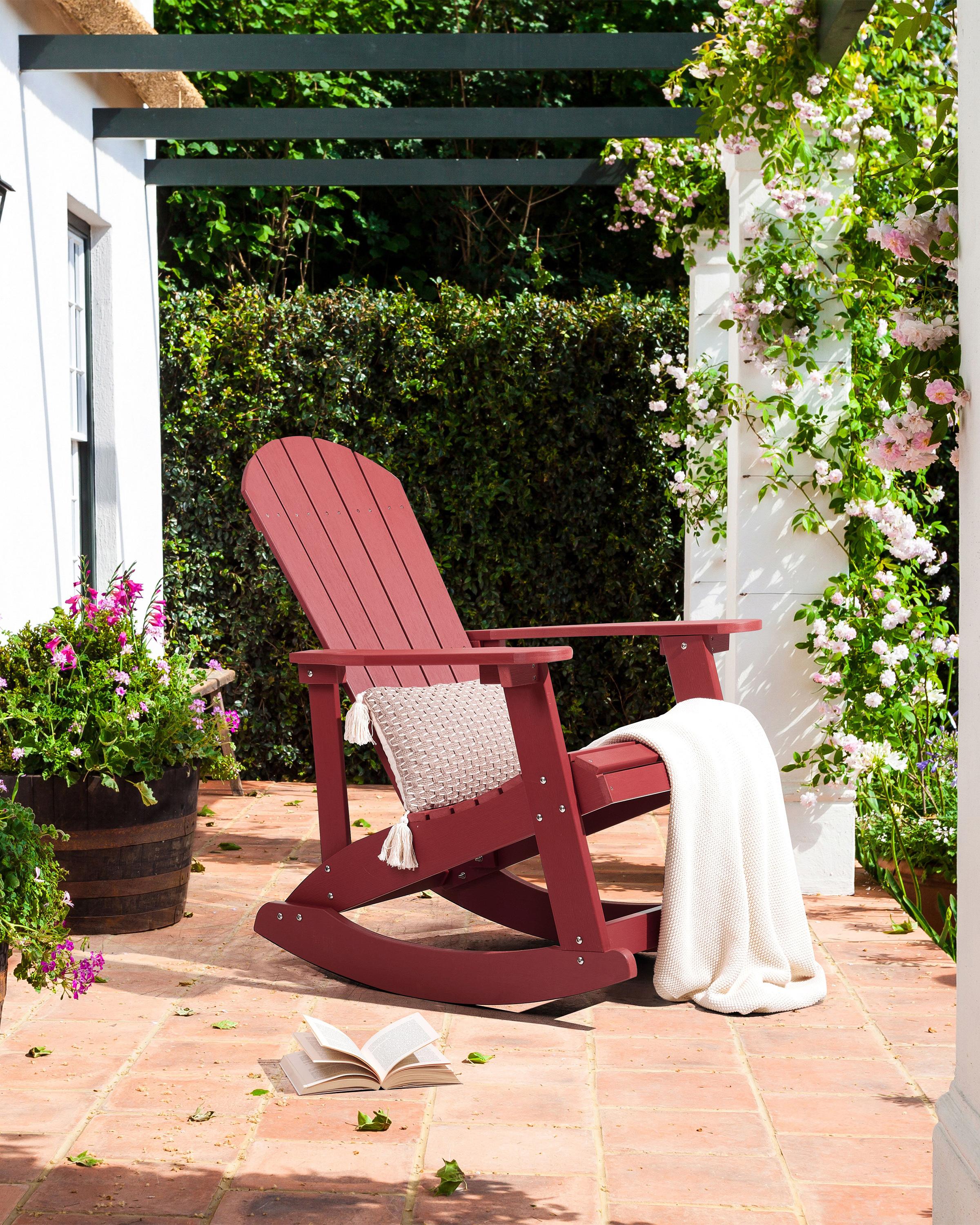 Tuinschommelstoel ADIRONDACK Rood