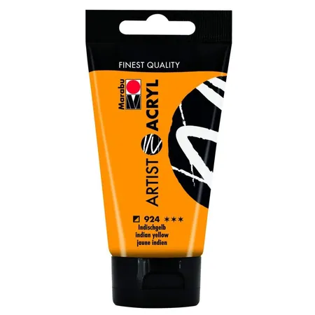 Marabu Artist Acryl, Indischgelb 924, 75 ml