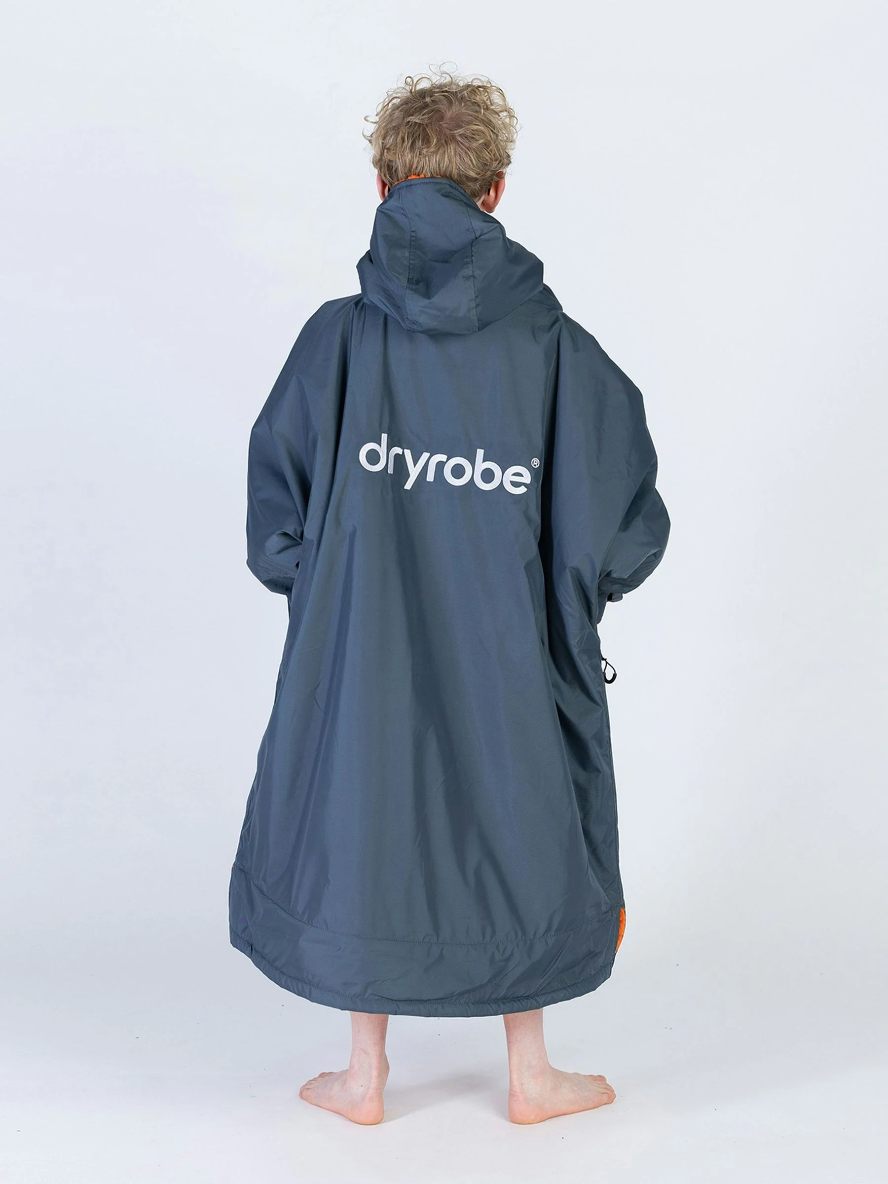 Donkergrijs/oranje - dryrobe Advance Adult Long Sleeve Changing Coats