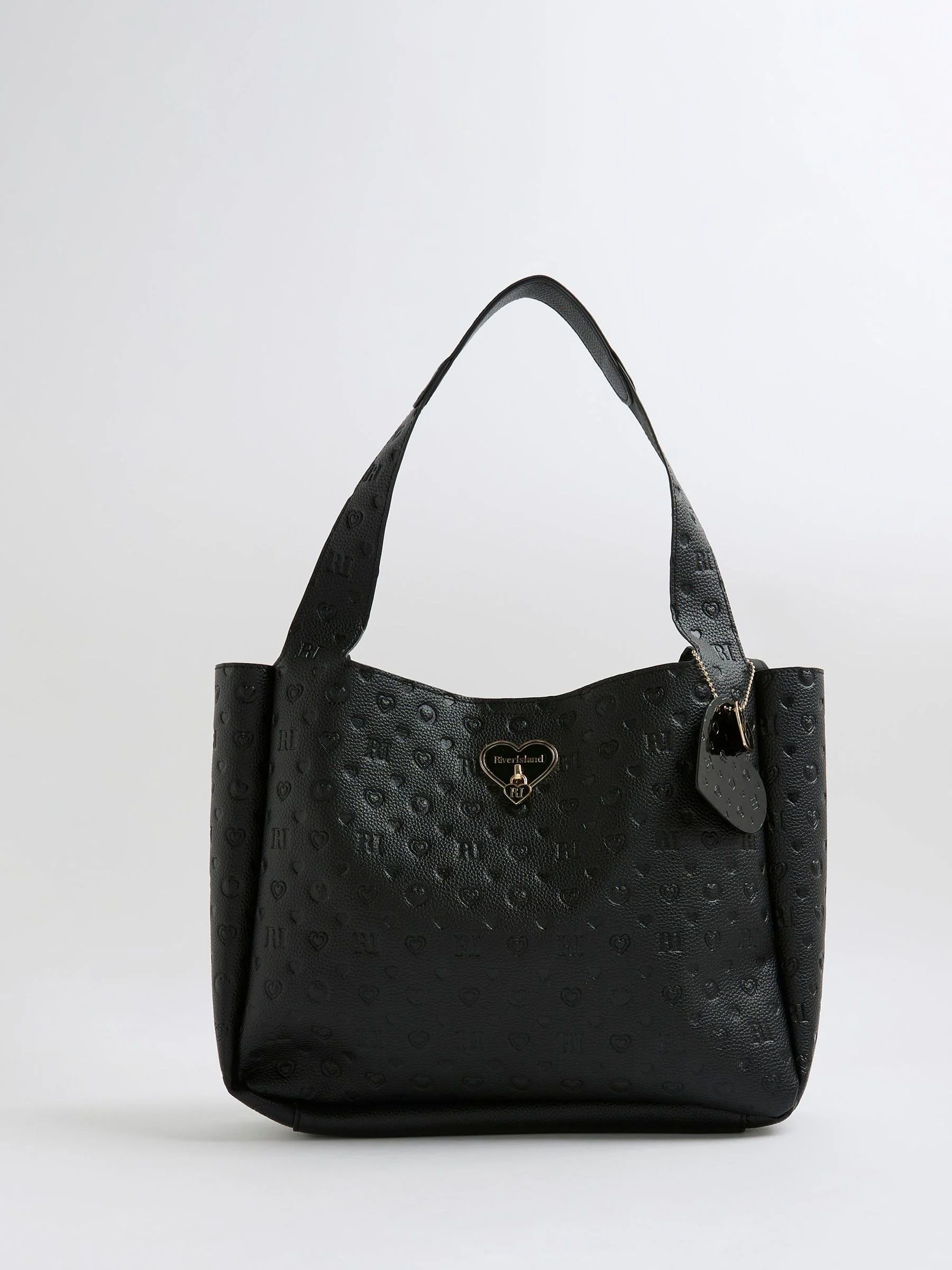 River Island Girls Faux Leather Unlined Shopper Bag
