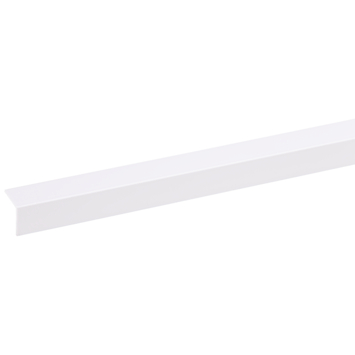 Hoekprofiel kunststof wit 15x15 mm 260 cm