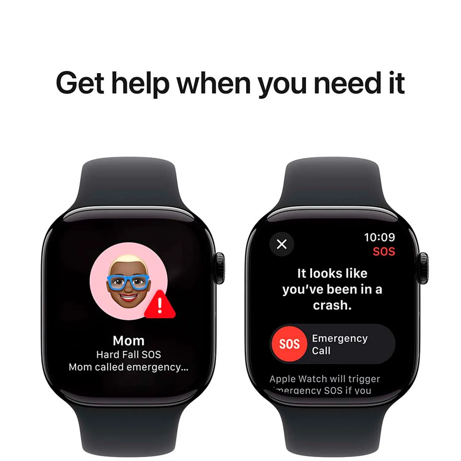 Apple Watch Series 10 GPS 46mm Jet Black Aluminium Sport Band S/M MWWP3