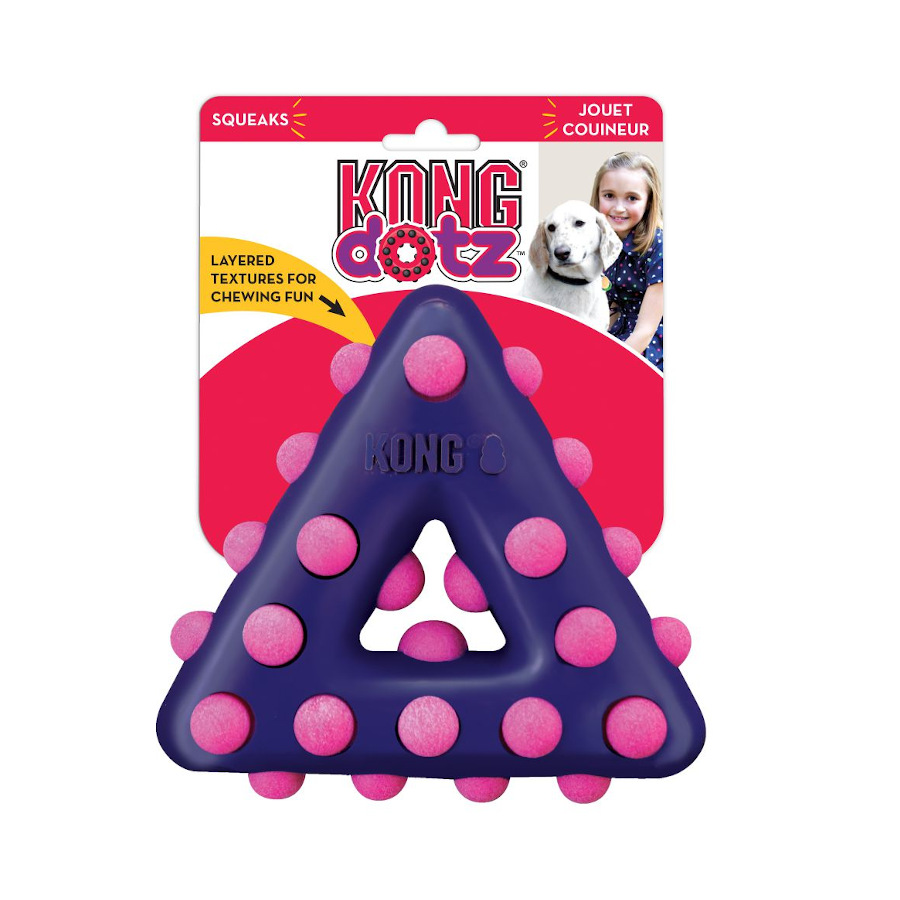Brinquedo de mastigar Kong Dotz Triangle para cães