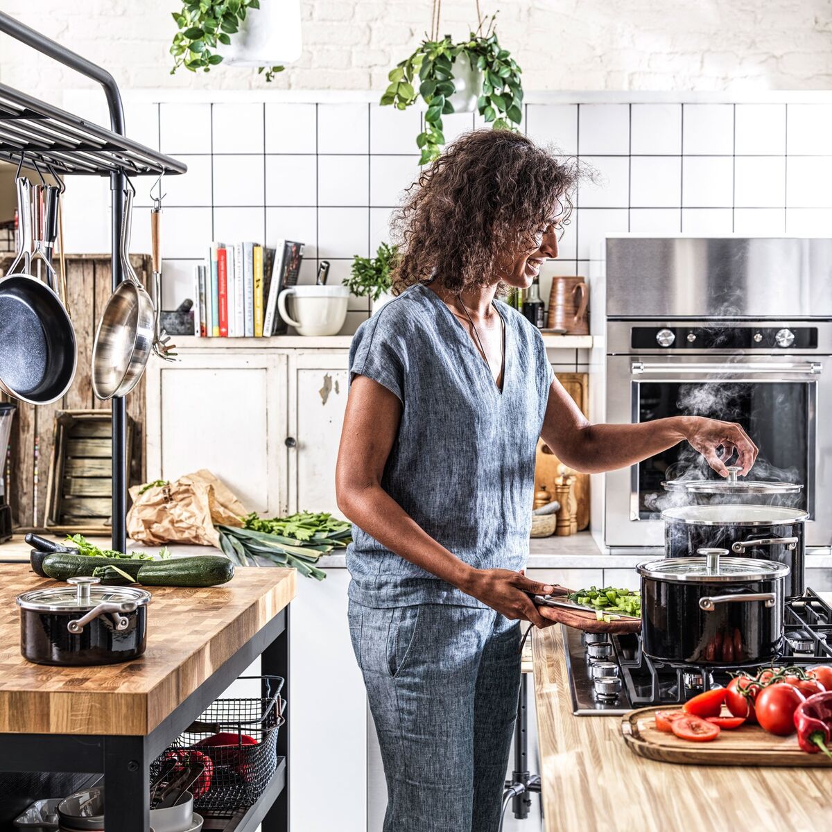 Cookware Collection Gryte med lokk 24 cm, Svart