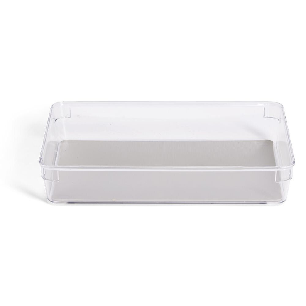 Organiseur de tiroir plastique transparent 25x16,3xH.4,8cm