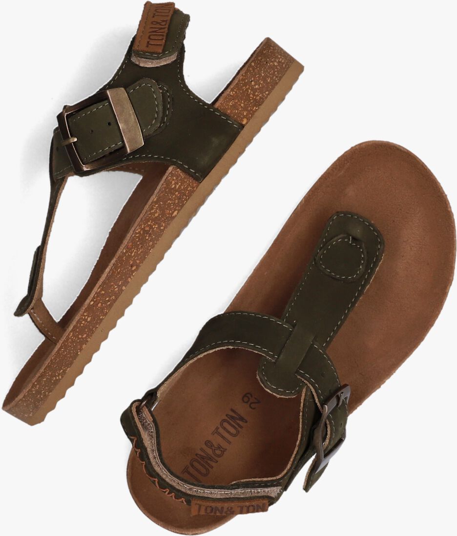 TON & TON groene ton & ton sandalen pl_om001