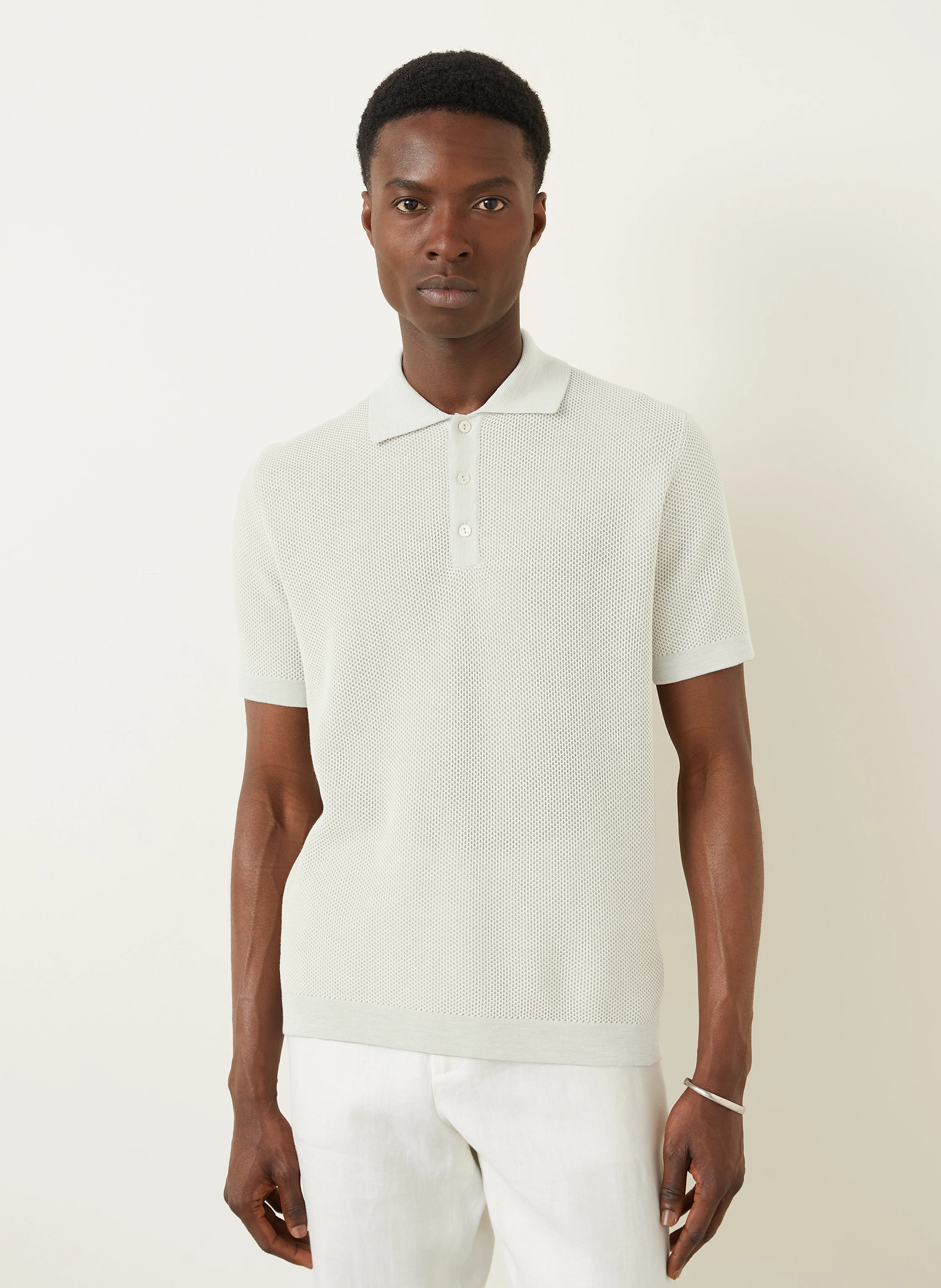 AGNONA Strick-Poloshirt mit Seide