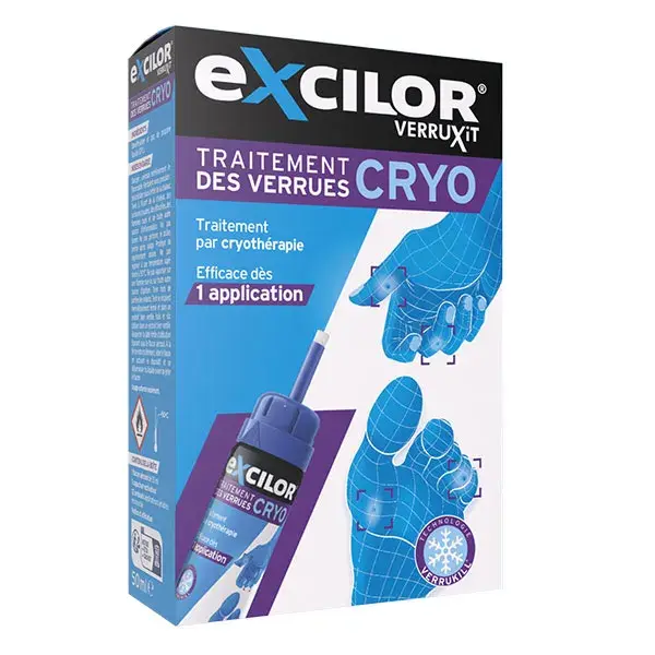 Excilor Verruxit Cryo Tratamento para Verrugas nas Mãos e nos Pés 50ml