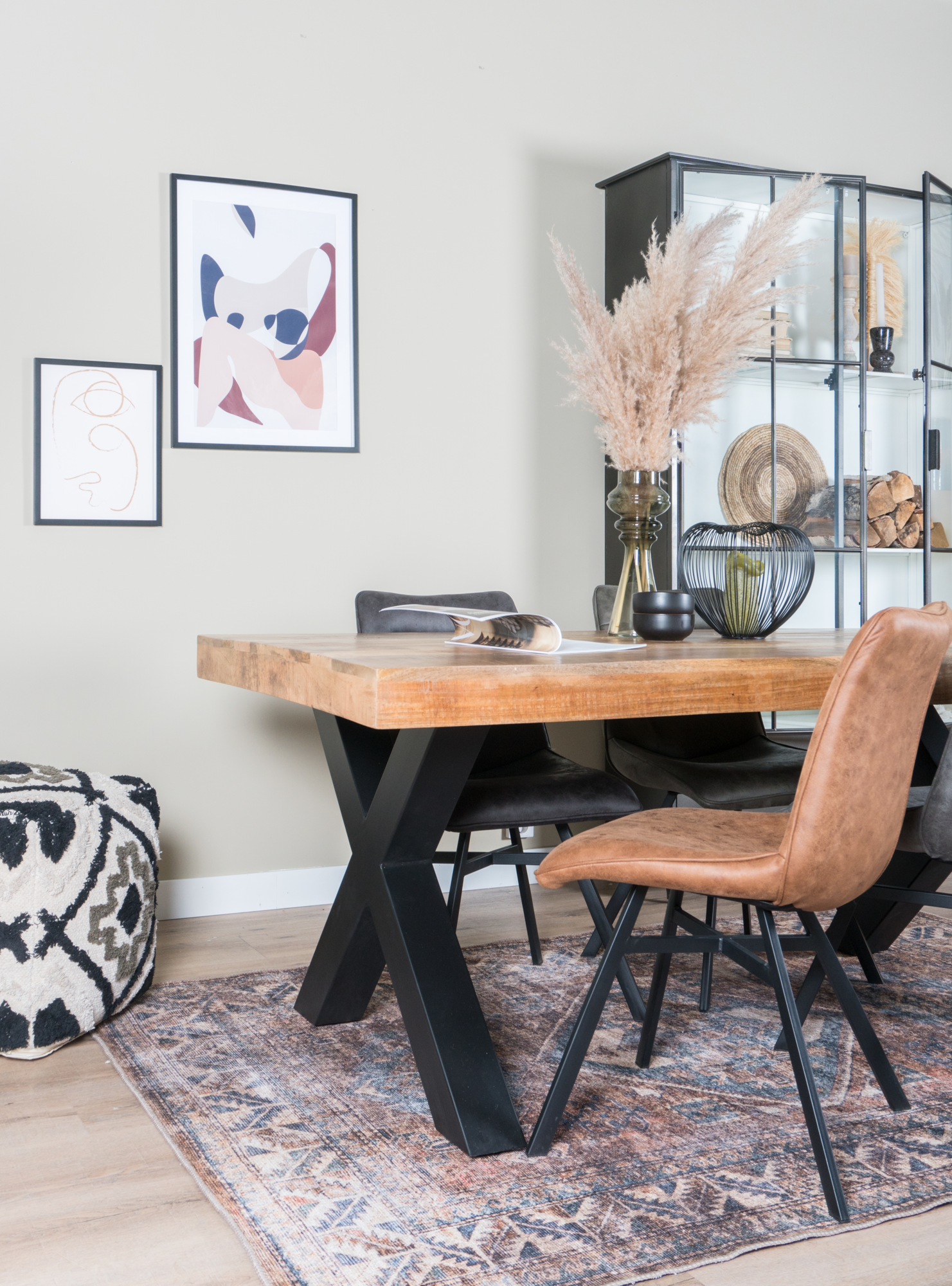 Eettafel Deks 180 cm - X-poot