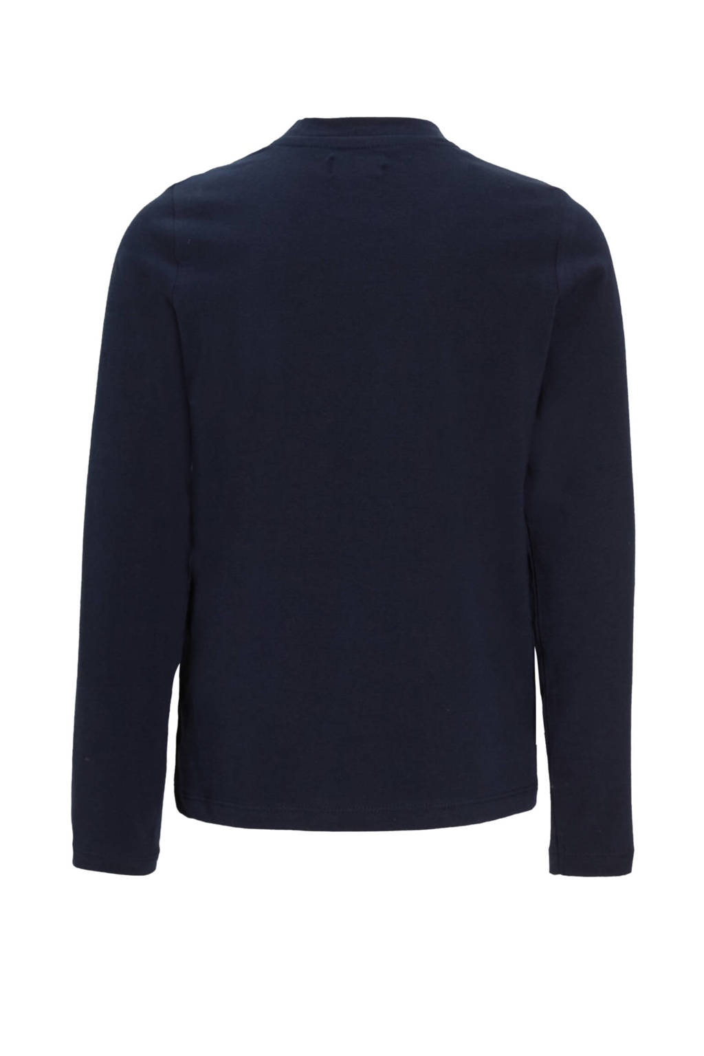 Orange Stars longsleeve Rory met printopdruk donkerblauw