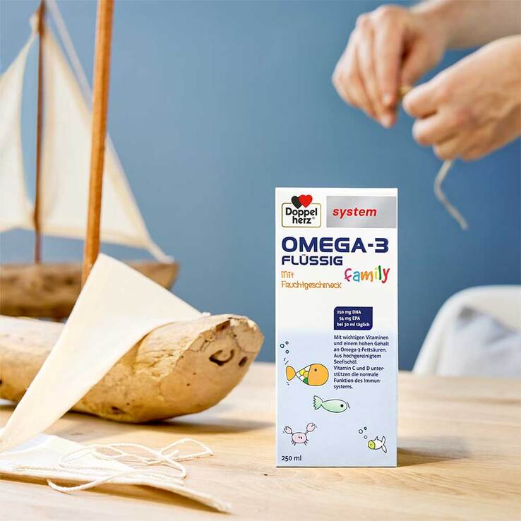 Doppelherz Omega-3 family flüssig system, 250 ml