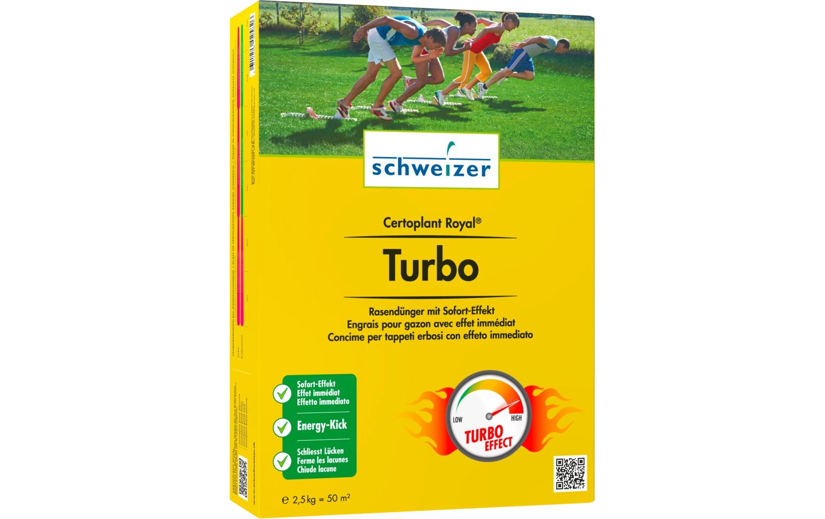 Rasendünger Certoplant Royal Turbo, 2.5 kgRasendünger mit Sofort-Effekt