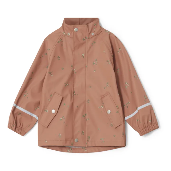 garbo&friends Veste Imperméable Fleurie | Terracotta