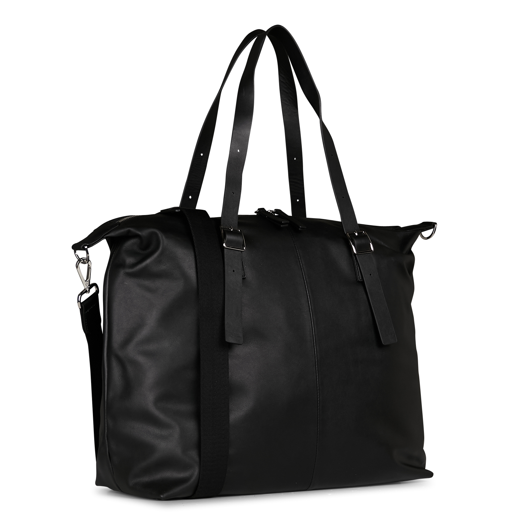Sac week-end en cuir | Noir