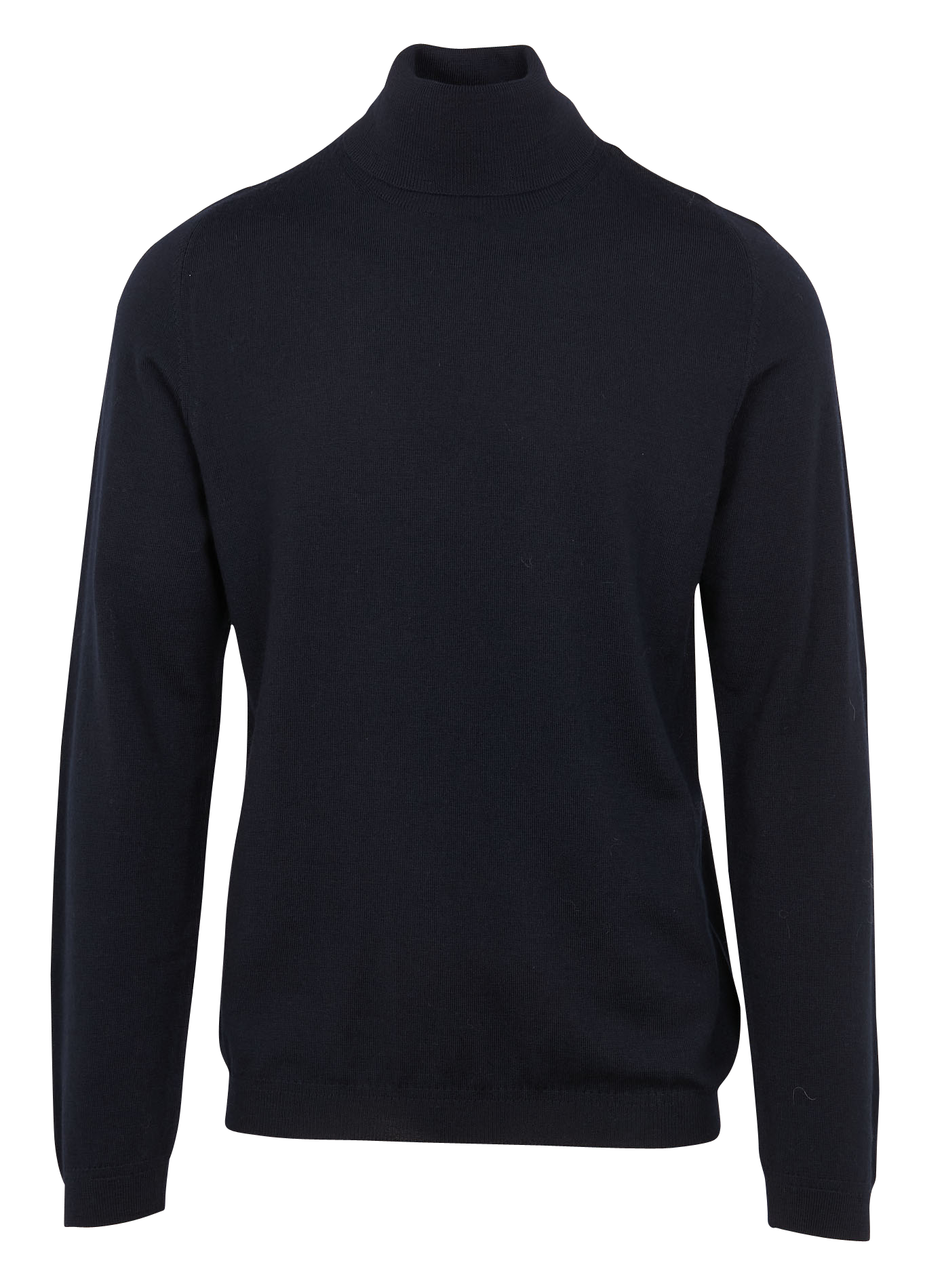 Pull col roulé regular-fit en laine | Bleu