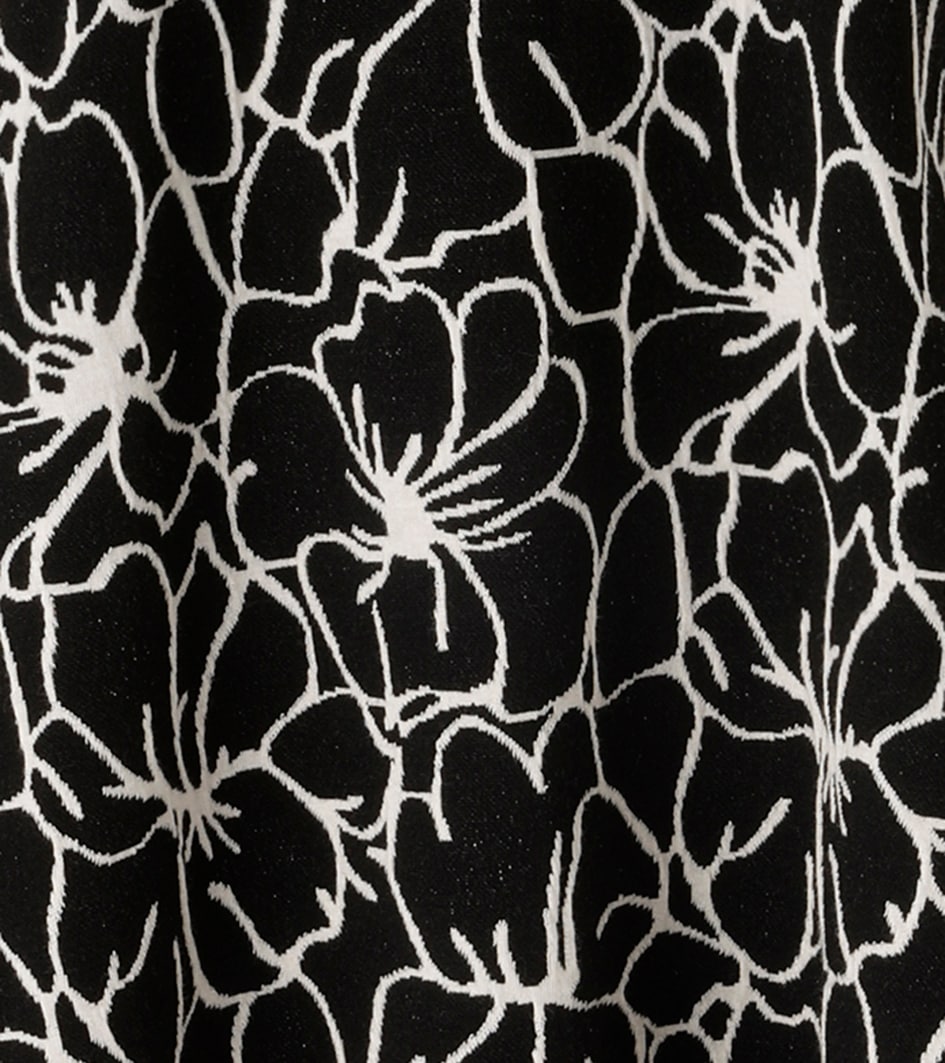 Aniston CASUAL Jerseykleid mit grafischen Blüten - jedes Teil ein Unikat - NEUE KOLLEKTION