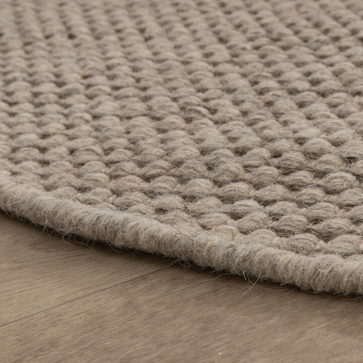 Rond wollen vloerkleed - Bliss Beige/Bruin