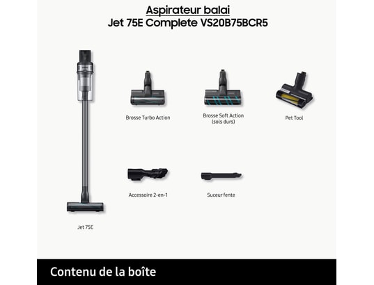 SAMSUNG - Aspirateur balai Jet 75E Complete