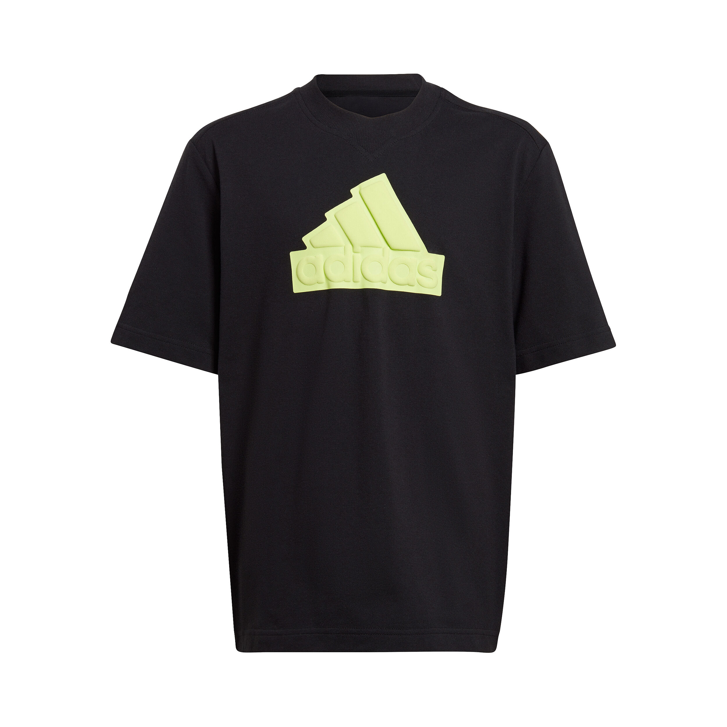 adidas Future Icon Logo T-shirt Garçons - Noir , Jaune Lemon