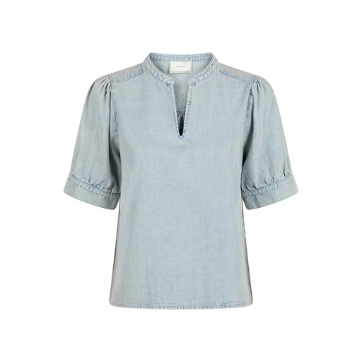 Neo Noir Talja Denim Bluse, Stonewash, 42
