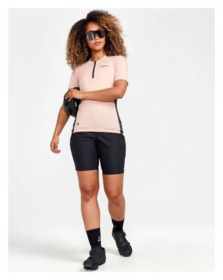 Maillot manches courtes Femme Craft Core Offroad Beige Noir